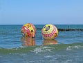 ZELENOGRADSK, RUSSIA Water attraction on the Baltic Sea