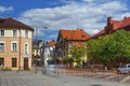 ZELENOGRADSK, RUSSIA - JUNE 16, 2020: Historic buildings in the art nouveau in the Zelenogradsk until 1945 the german resort