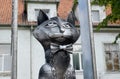 ZELENOGRADSK, RUSSIA. Monument to the Zelenograd cats, fragment