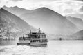 ZELL AM SEE, AUSTRIA, 14 OCTOBER, 2018: Touristic ship on Zeller Lake.