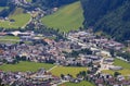 Zell am Ziller, seen from Rohrberg, Austria Royalty Free Stock Photo