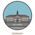 Zella-Mehlis. Cities and towns in Germany Royalty Free Stock Photo