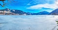 Zeller see lake in winter, Zell am See, Austria Royalty Free Stock Photo