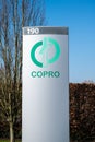 Zellik, Flemish Brabant, Belgium - Sign of the Copro company at the Research Park Royalty Free Stock Photo