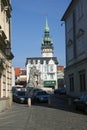 , Zelny trh square from side street Royalty Free Stock Photo