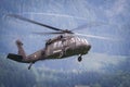 Austrian Air Force Black Hawk helicopter in flight