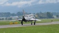 Sukhoi Su-22 Fitter attack fighter bomber jet of Soviet Union Russia in Cold War