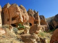 Zelve, Cappadocia, Turkey Royalty Free Stock Photo