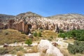 Beautiful view of Zelve open air museum, Cappadocia Royalty Free Stock Photo