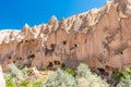 Zelve open air museum in Cappadocia, Turkey. Royalty Free Stock Photo