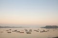 Zemun Quay Zemunski Kej in Belgrade, Serbia, on the Danube river, seen in autumn, during the afternoon.