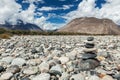 Zen balanced stones stack Royalty Free Stock Photo