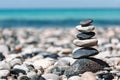 Zen balanced stones stack Royalty Free Stock Photo