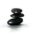 Zen Black Stones Royalty Free Stock Photo