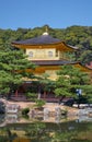 Zen Buddhist temple Kinkaku-ji (Temple of the Golden Pavilion). Kyoto. Japan Royalty Free Stock Photo