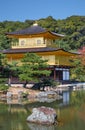 Zen Buddhist temple Kinkaku-ji (Temple of the Golden Pavilion). Kyoto. Japan Royalty Free Stock Photo