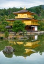 Zen Buddhist temple Kinkaku-ji Temple of the Golden Pavilion. Kyoto. Japan Royalty Free Stock Photo