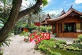 Zen Date palm garden Red bridge chiang mai thailand