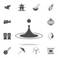 Zen drop icon. Set of Chinese culture icons. Web Icons Premium quality graphic design. Signs and symbols collection, simple icons Royalty Free Stock Photo