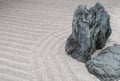 Zen garden detail Royalty Free Stock Photo