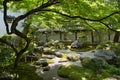 The Zen garden inside Eikan-Do temple. Kyoto Japan