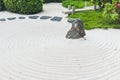 Zen Garden japanese style of stone garden Royalty Free Stock Photo