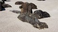 Zen Garden of Kongobuji Temple in Koyasan, Japan Royalty Free Stock Photo