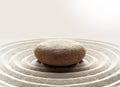 Zen garden meditation stone background with stones and lines in sand for relaxation balance and harmony spirituality or spa Royalty Free Stock Photo