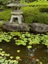 Zen garden&pond Royalty Free Stock Photo