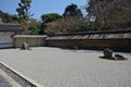 Zen garden at Ryoan Temple, Kyoto, Japan