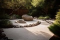 Zen garden sand. Generate Ai Royalty Free Stock Photo