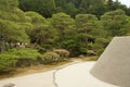 The Zen garden sand tower in Ginkakuji Temple (or Silver Pavilion) in Kyoto, Japan Royalty Free Stock Photo