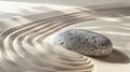 The Zen Garden Stone.AI generated image Royalty Free Stock Photo