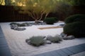 Zen garden. Generate Ai Royalty Free Stock Photo