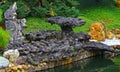 Zen garden with taihu rocks Royalty Free Stock Photo