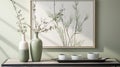 Zen-inspired Ink Painting: Vases, Pots, And Serene Simplicity