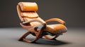 Zen-inspired Recliner Chair: A Futuristic Blend Of Mid-century Illustration And Future Tech