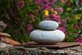 Zen-like rounded stones