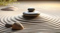 Zen meditation garden Japanese Buddhism culture relax stone