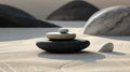 Zen meditation garden Japanese Buddhism culture relax stone