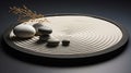 Zen meditation garden Japanese Buddhism culture relax stone