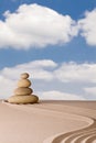 Zen meditation garden spirituality purity Royalty Free Stock Photo