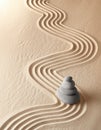 Zen meditation garden spirituality relaxation Royalty Free Stock Photo