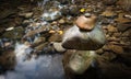 Zen meditation landscape. Calm and spiritual nature environment. Royalty Free Stock Photo