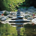 Zen meditation landscape Royalty Free Stock Photo
