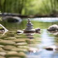 Zen meditation landscape Royalty Free Stock Photo