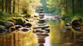 Zen meditation landscape Royalty Free Stock Photo