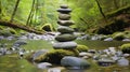 Zen meditation landscape Royalty Free Stock Photo