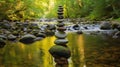 Zen meditation landscape Royalty Free Stock Photo