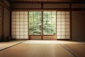 Zen minimalistic room embodies serenity, simplicity, and tranquility.